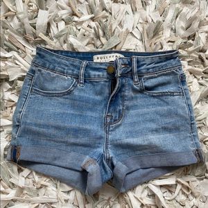 Light wash shorts